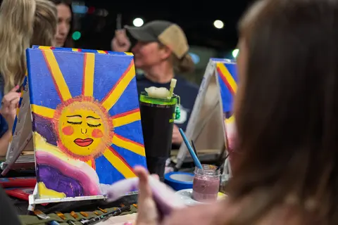 Painting Hope Breaks Through the Clouds at Gather GVL, March 2026