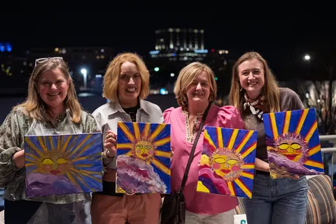 Painting Hope Breaks Through the Clouds at Gather GVL, March 2026