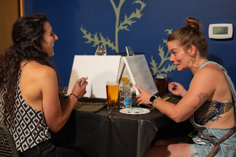 Photo 4 of 62, painting Sunflower Field at Wild Yarrow Brewing