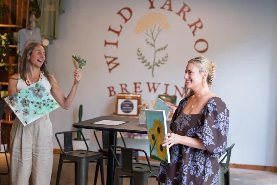 Photo 60 of 62, painting Sunflower Field at Wild Yarrow Brewing