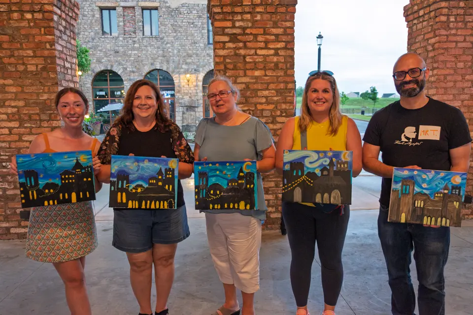 Photo 1 of 83, painting Van Gogh Sky at BridgeWay Brewing Co.