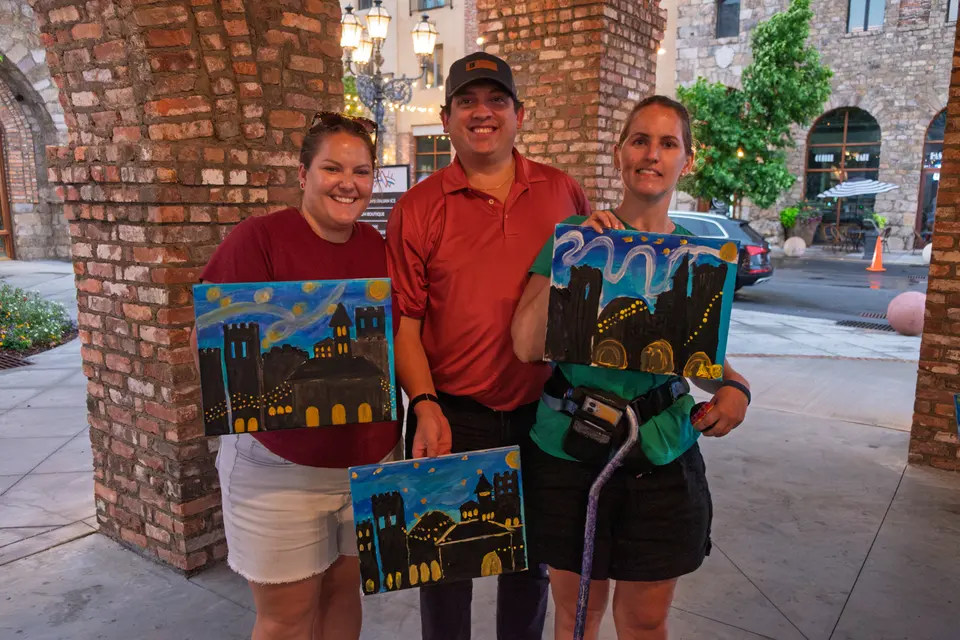 Photo 2 of 83, painting Van Gogh Sky at BridgeWay Brewing Co.