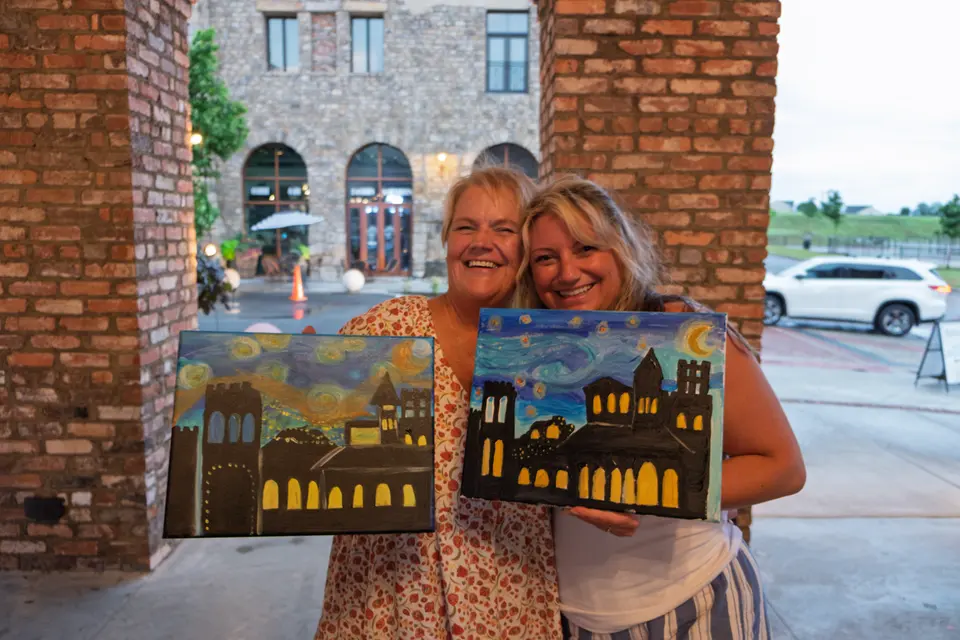 Photo 3 of 83, painting Van Gogh Sky at BridgeWay Brewing Co.