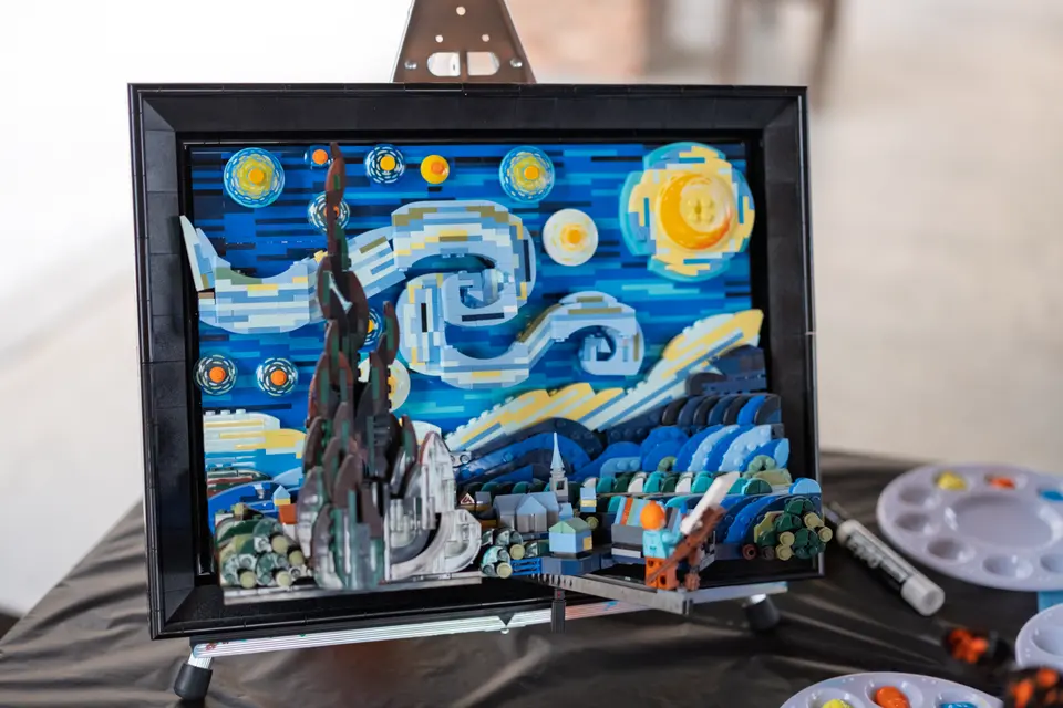Photo 10 of 83, painting Van Gogh Sky at BridgeWay Brewing Co.