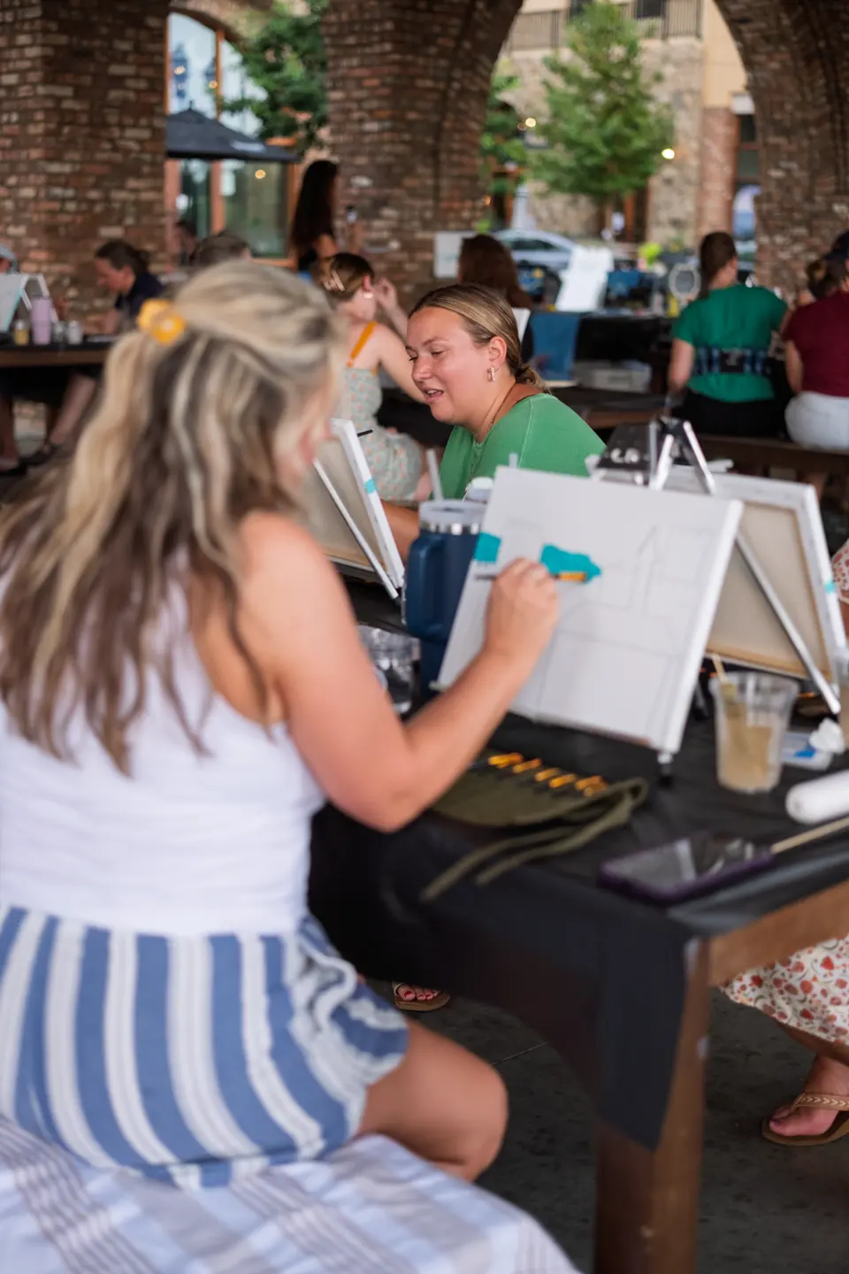 Photo 20 of 83, painting Van Gogh Sky at BridgeWay Brewing Co.