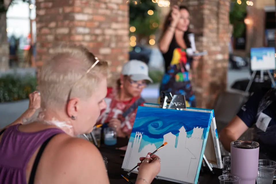Photo 27 of 83, painting Van Gogh Sky at BridgeWay Brewing Co.