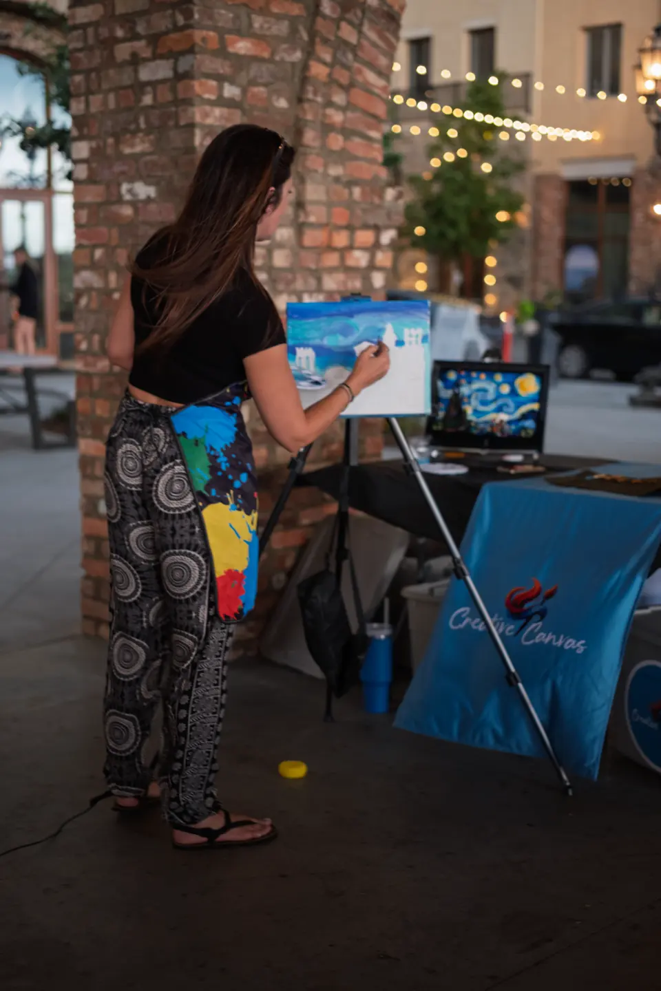 Photo 28 of 83, painting Van Gogh Sky at BridgeWay Brewing Co.