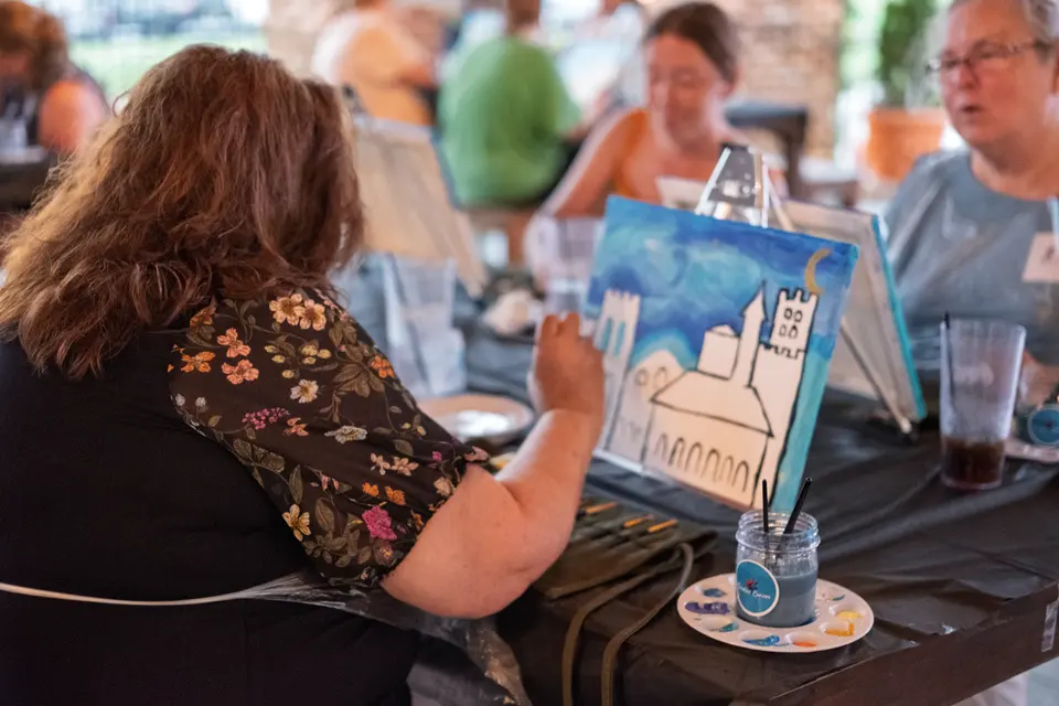 Photo 50 of 83, painting Van Gogh Sky at BridgeWay Brewing Co.