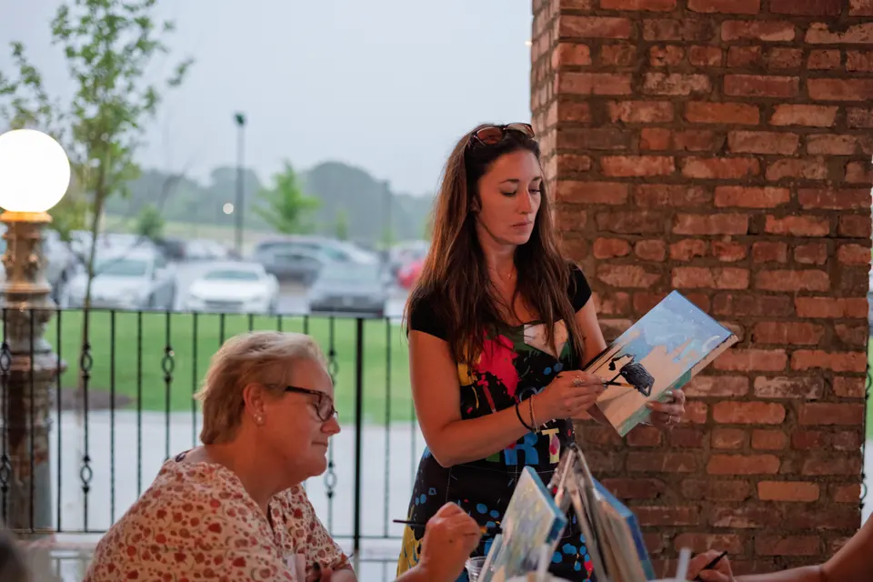 Photo 51 of 83, painting Van Gogh Sky at BridgeWay Brewing Co.