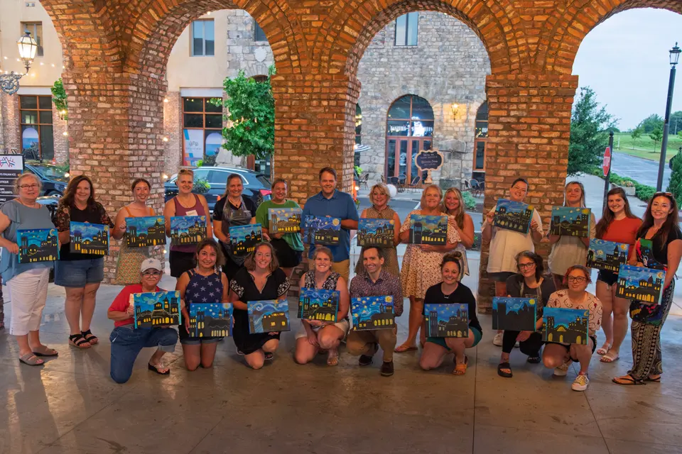 Photo 9 of 83, painting Van Gogh Sky at BridgeWay Brewing Co.