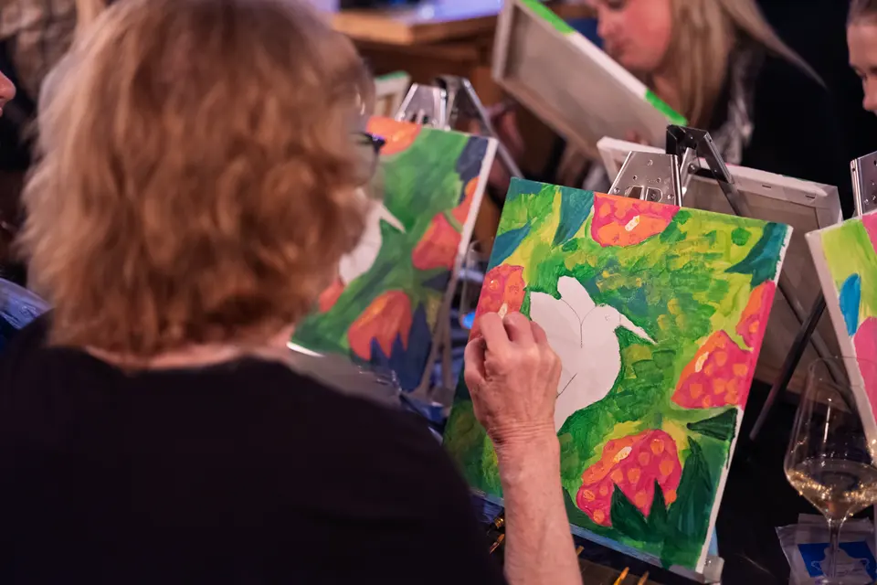 Photo 28 of 63, painting Hummingbird at Greenville Beer Exchange