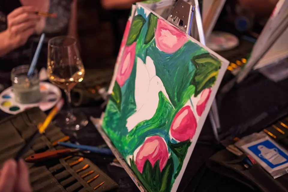 Photo 31 of 63, painting Hummingbird at Greenville Beer Exchange
