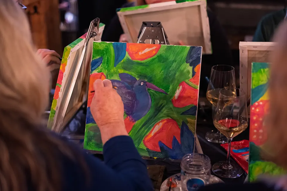 Photo 39 of 63, painting Hummingbird at Greenville Beer Exchange