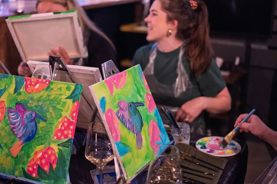 Photo 40 of 63, painting Hummingbird at Greenville Beer Exchange