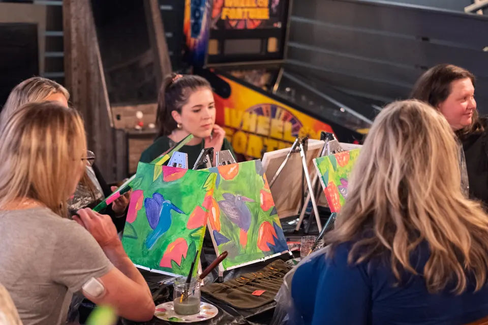 Photo 42 of 63, painting Hummingbird at Greenville Beer Exchange