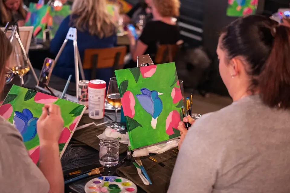 Photo 45 of 63, painting Hummingbird at Greenville Beer Exchange