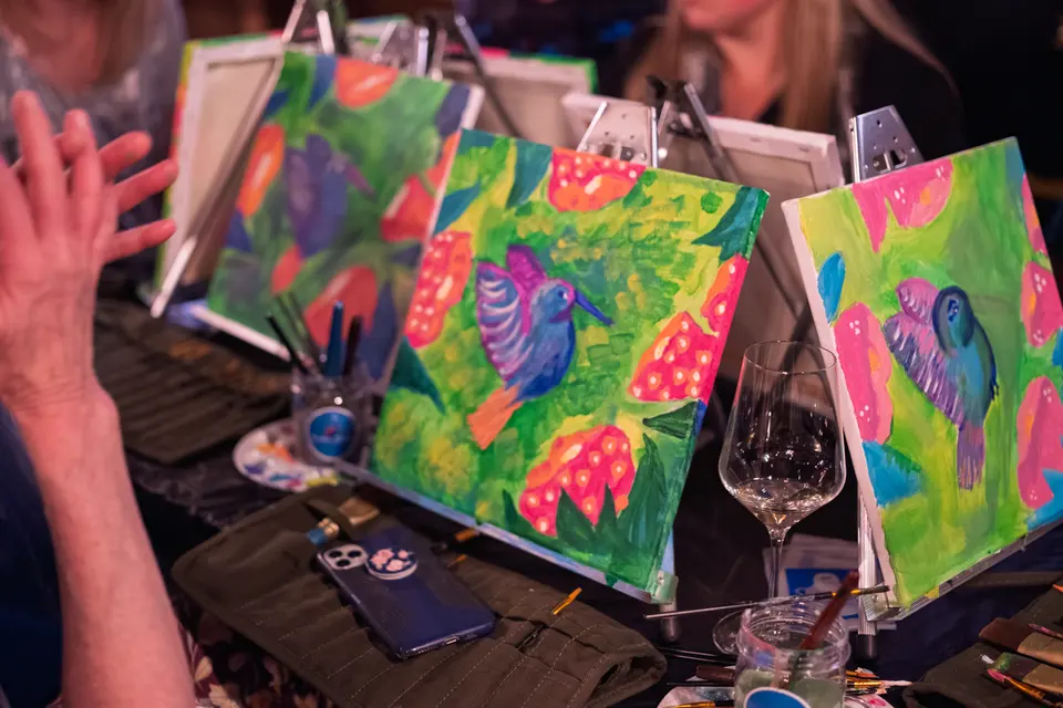 Photo 50 of 63, painting Hummingbird at Greenville Beer Exchange