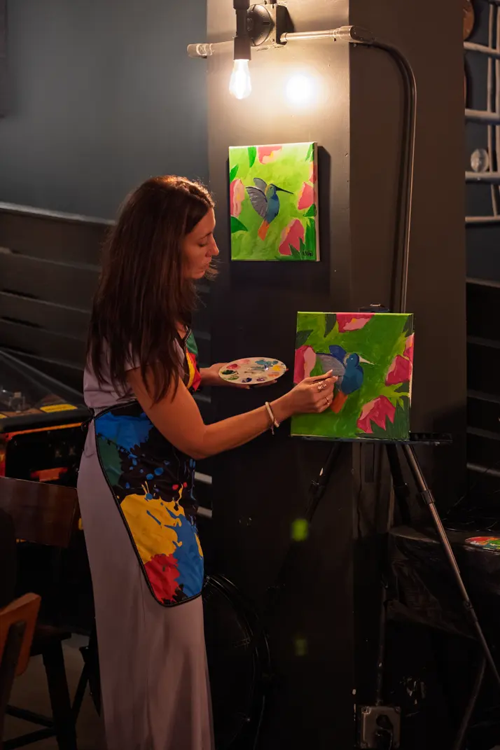Photo 51 of 63, painting Hummingbird at Greenville Beer Exchange
