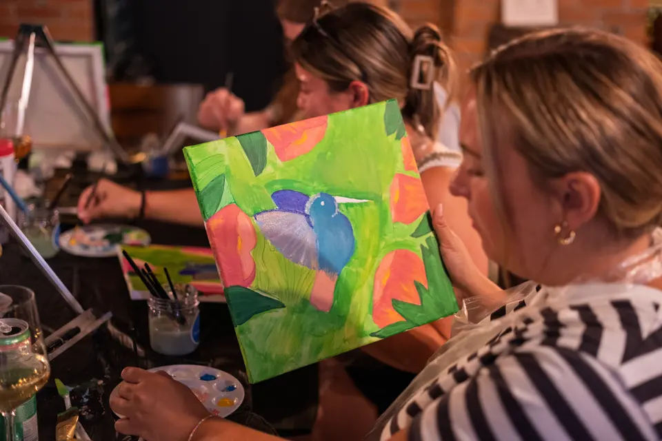 Photo 57 of 63, painting Hummingbird at Greenville Beer Exchange