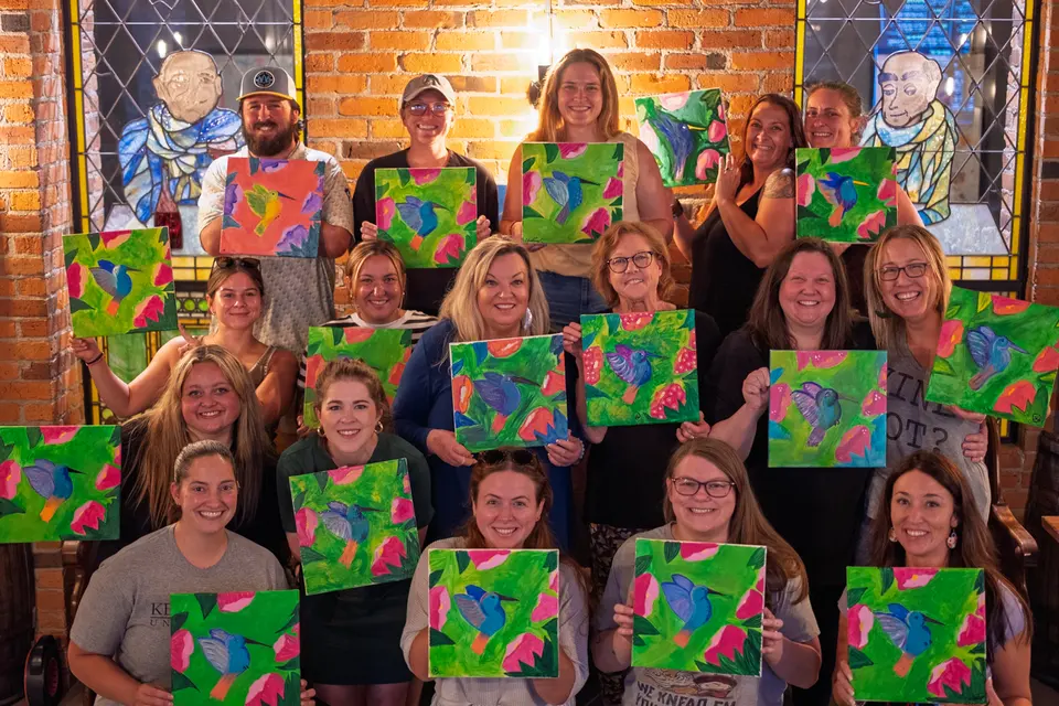 Photo 59 of 63, painting Hummingbird at Greenville Beer Exchange