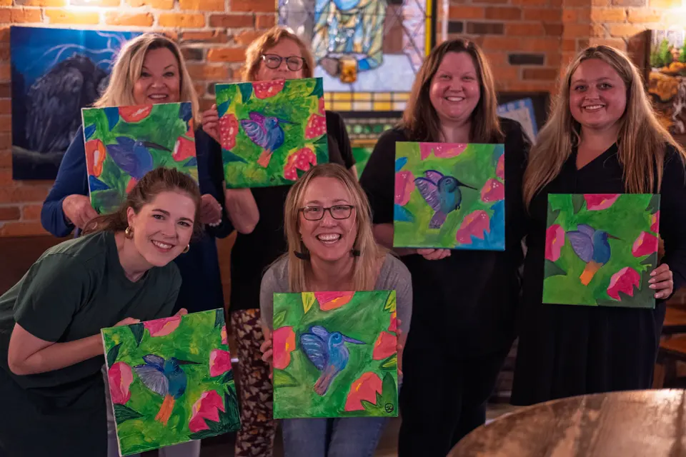 Photo 60 of 63, painting Hummingbird at Greenville Beer Exchange