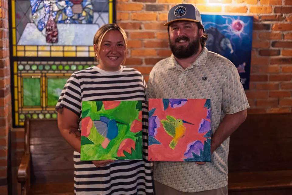 Photo 61 of 63, painting Hummingbird at Greenville Beer Exchange