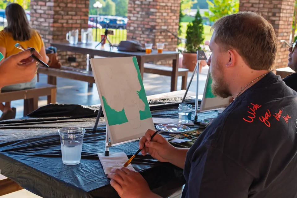 Photo 2 of 55, painting Van Gogh Sunflowers at BridgeWay Brewing Co.