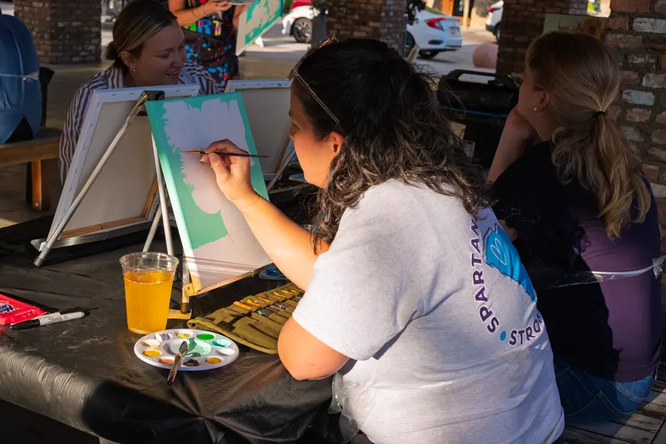 Photo 5 of 55, painting Van Gogh Sunflowers at BridgeWay Brewing Co.