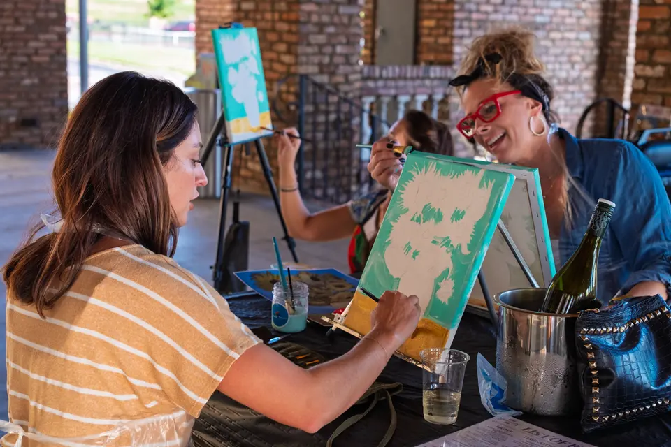 Photo 6 of 55, painting Van Gogh Sunflowers at BridgeWay Brewing Co.