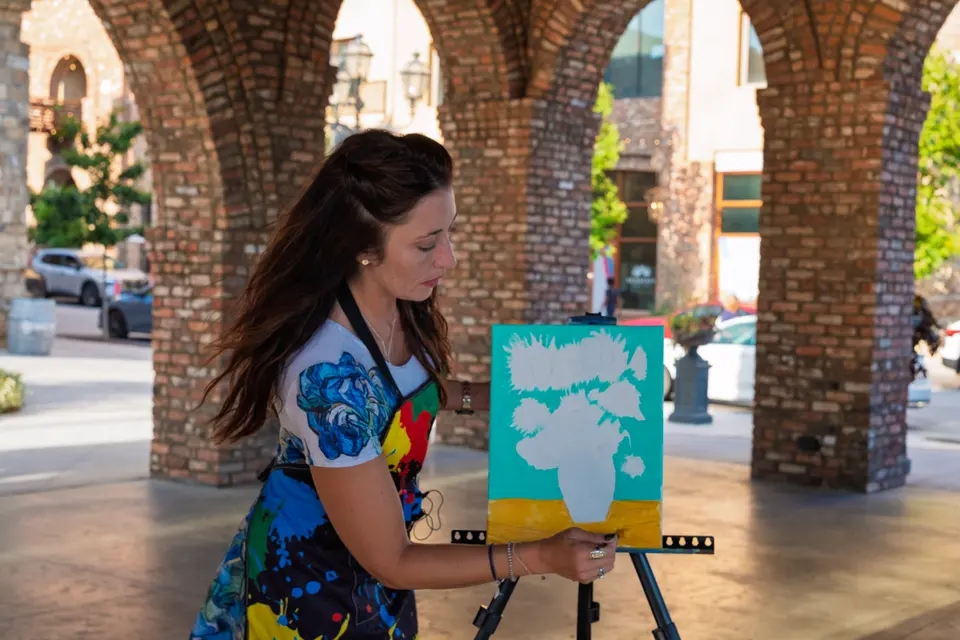 Photo 7 of 55, painting Van Gogh Sunflowers at BridgeWay Brewing Co.