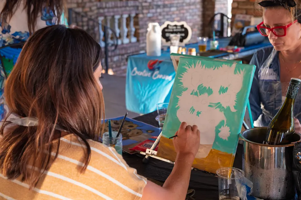 Photo 11 of 55, painting Van Gogh Sunflowers at BridgeWay Brewing Co.