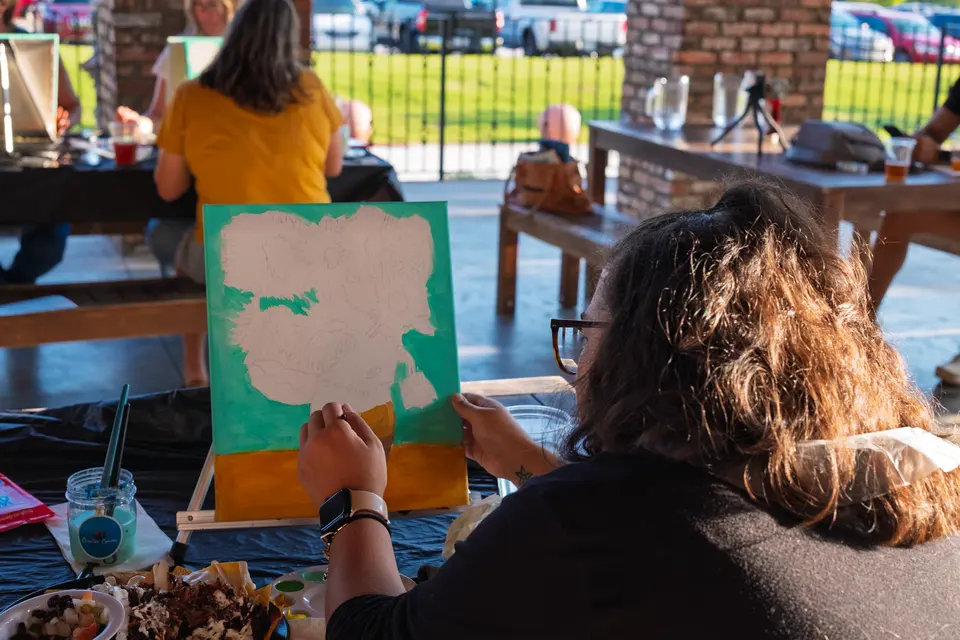 Photo 12 of 55, painting Van Gogh Sunflowers at BridgeWay Brewing Co.