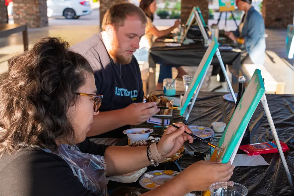 Photo 13 of 55, painting Van Gogh Sunflowers at BridgeWay Brewing Co.