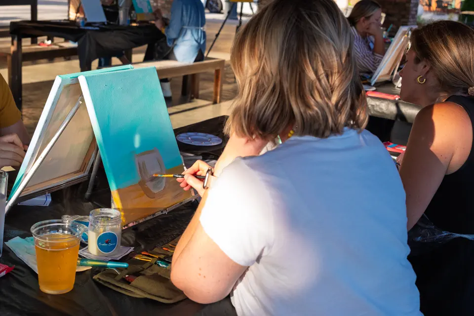 Photo 14 of 55, painting Van Gogh Sunflowers at BridgeWay Brewing Co.