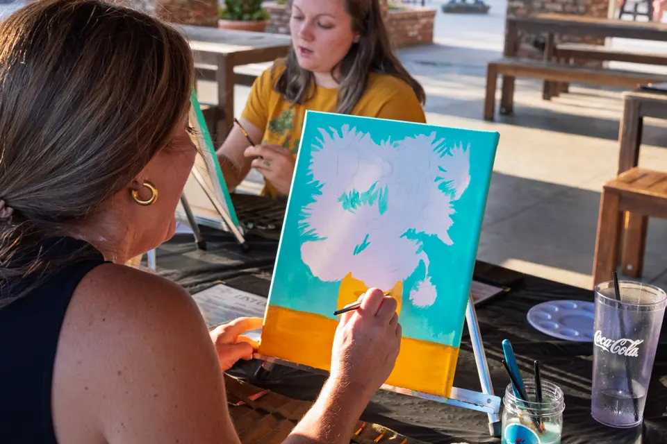 Photo 15 of 55, painting Van Gogh Sunflowers at BridgeWay Brewing Co.