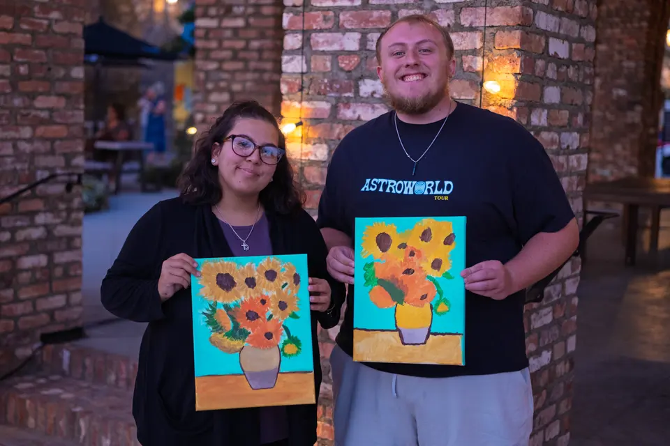 Photo 52 of 55, painting Van Gogh Sunflowers at BridgeWay Brewing Co.