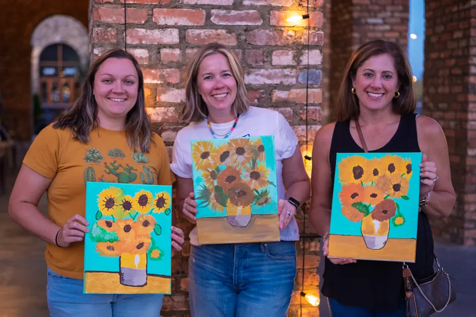 Photo 53 of 55, painting Van Gogh Sunflowers at BridgeWay Brewing Co.