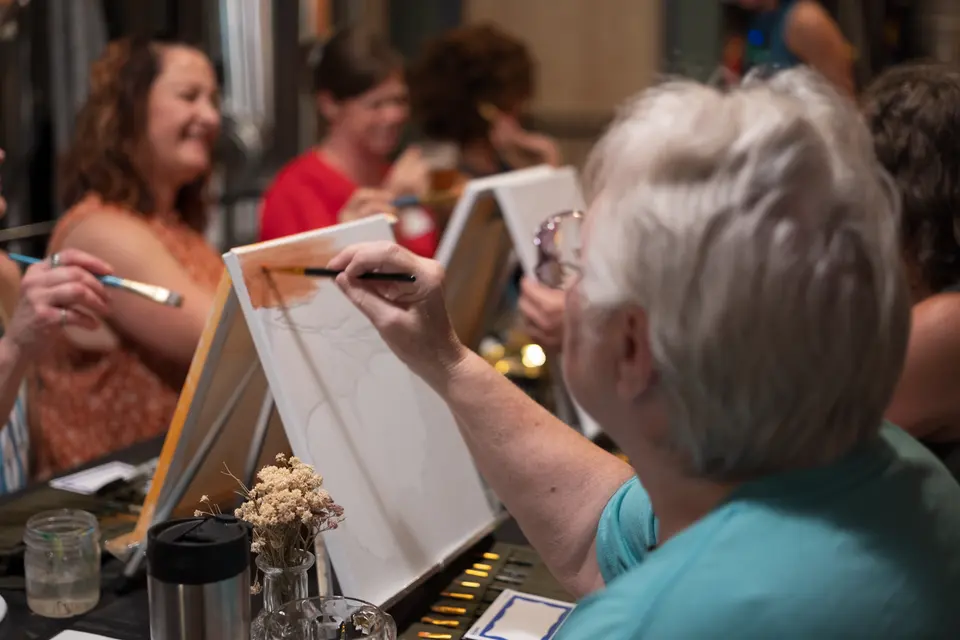Photo 3 of 67, painting Autumn Leaves at Wild Yarrow Brewing