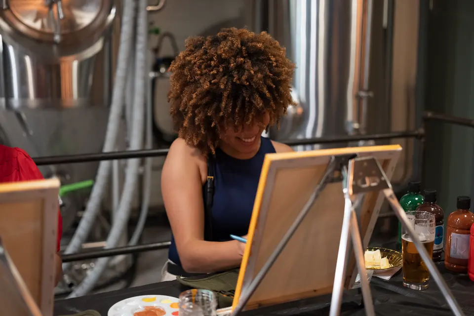 Photo 4 of 67, painting Autumn Leaves at Wild Yarrow Brewing