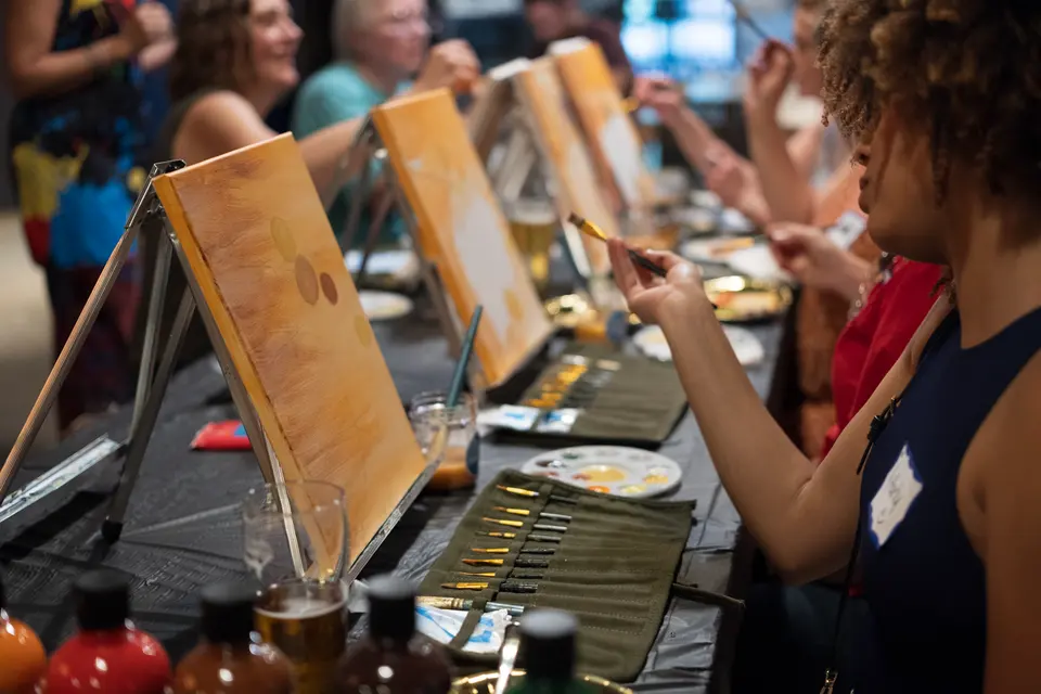 Photo 22 of 67, painting Autumn Leaves at Wild Yarrow Brewing