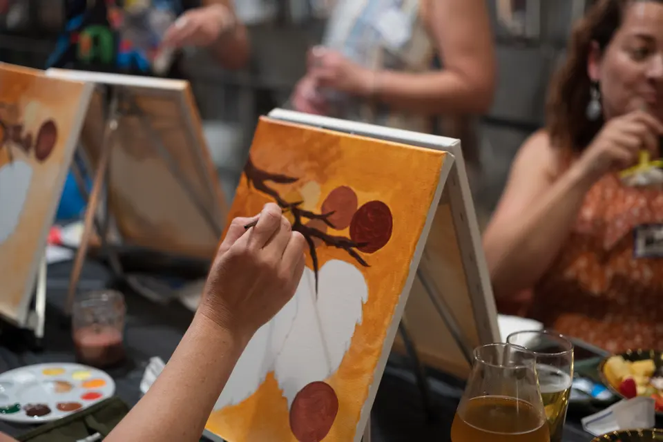 Photo 38 of 67, painting Autumn Leaves at Wild Yarrow Brewing