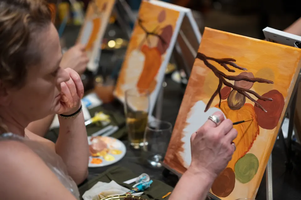 Photo 49 of 67, painting Autumn Leaves at Wild Yarrow Brewing