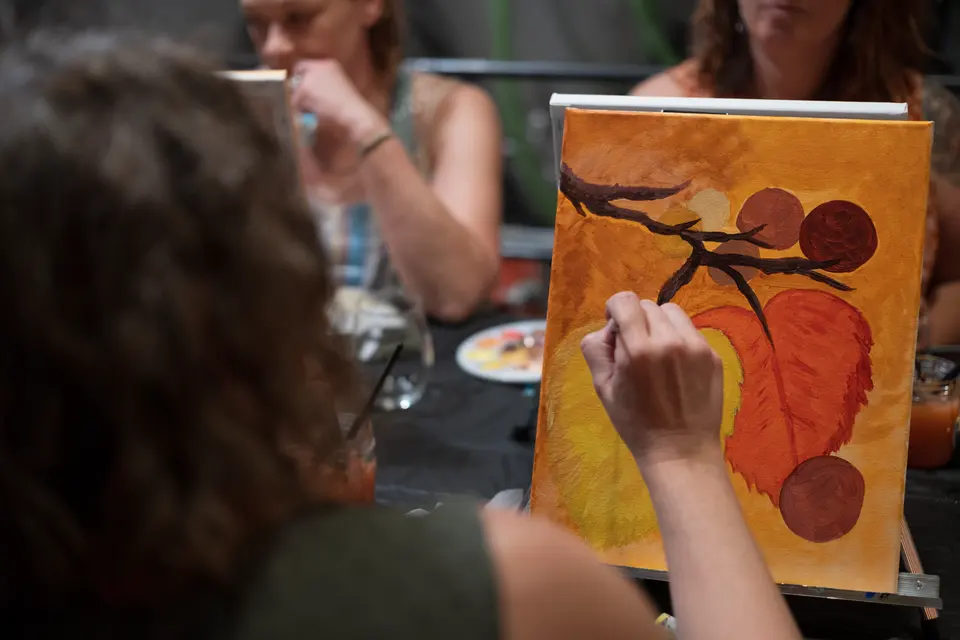 Photo 52 of 67, painting Autumn Leaves at Wild Yarrow Brewing