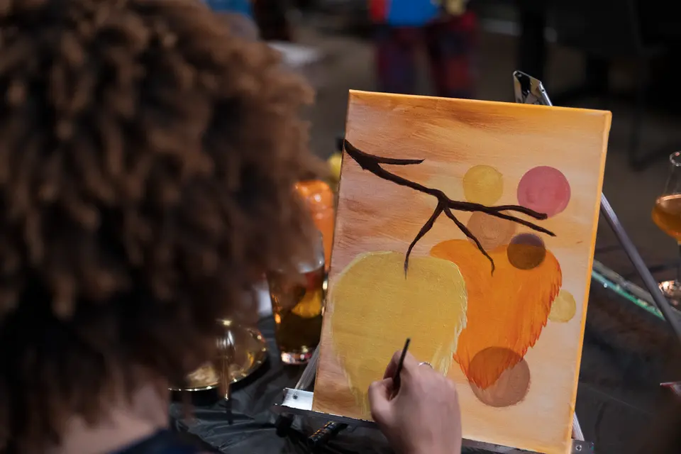 Photo 53 of 67, painting Autumn Leaves at Wild Yarrow Brewing