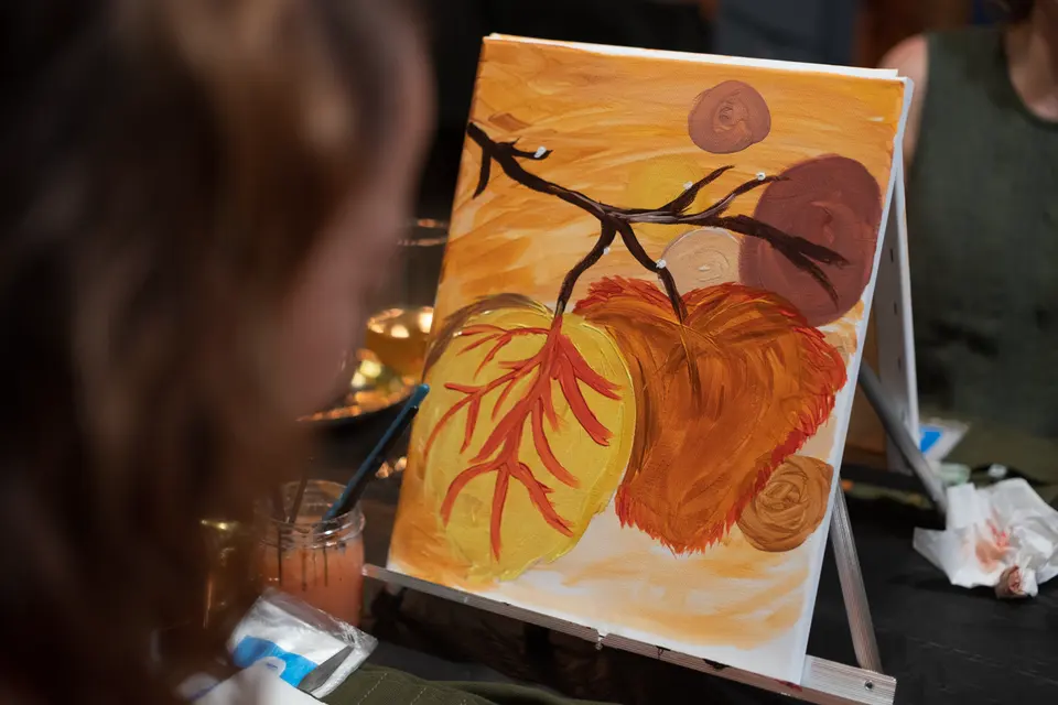 Photo 55 of 67, painting Autumn Leaves at Wild Yarrow Brewing