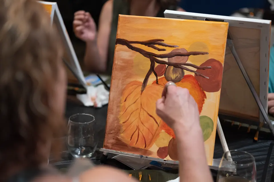 Photo 56 of 67, painting Autumn Leaves at Wild Yarrow Brewing