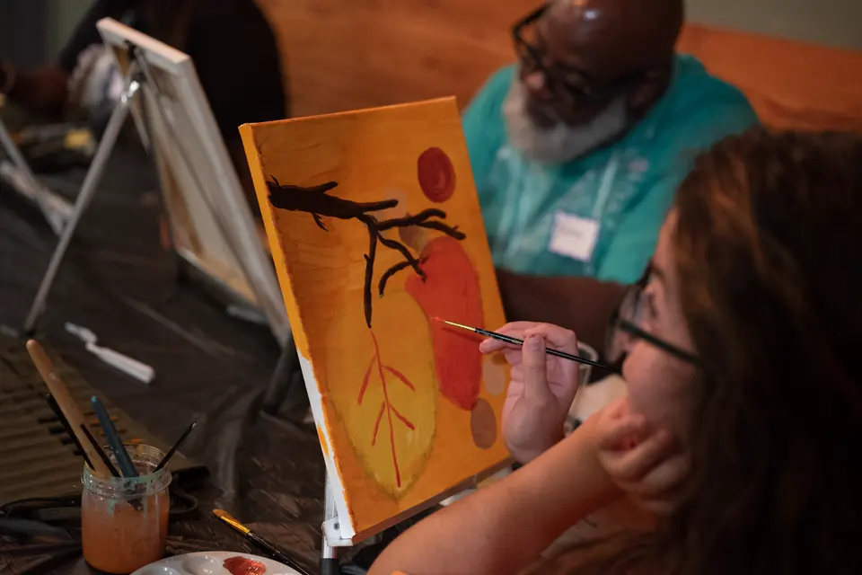 Photo 59 of 67, painting Autumn Leaves at Wild Yarrow Brewing