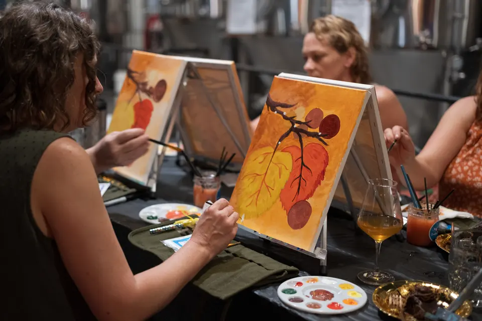 Photo 61 of 67, painting Autumn Leaves at Wild Yarrow Brewing