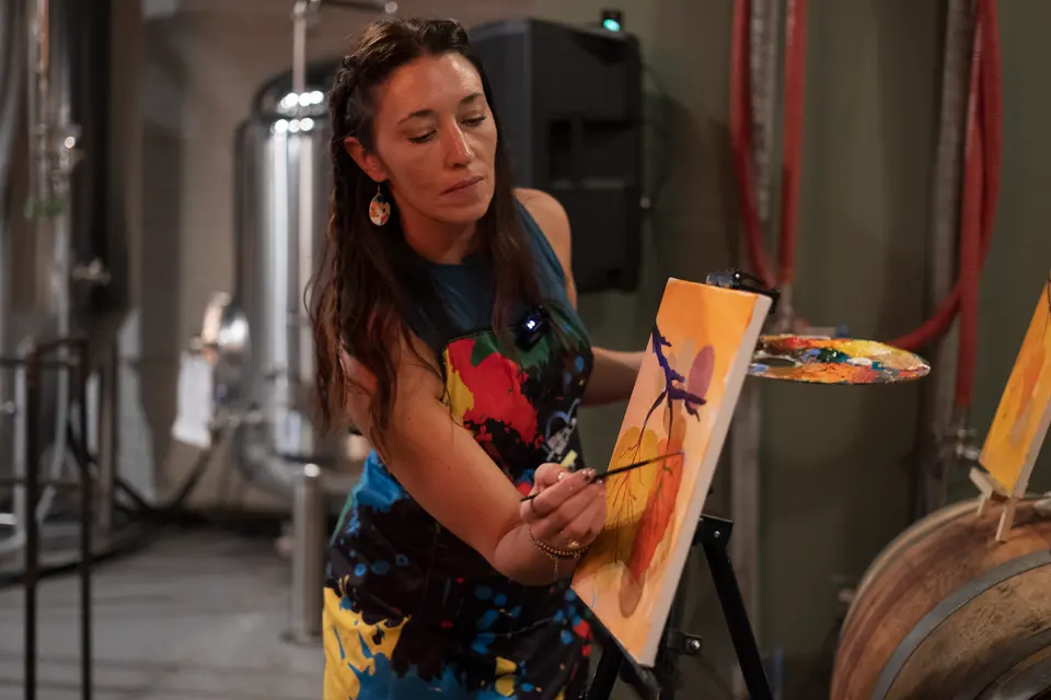 Photo 65 of 67, painting Autumn Leaves at Wild Yarrow Brewing