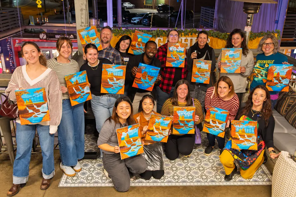 Photo 1 of 88, painting Fall at the Falls at Gather GVL